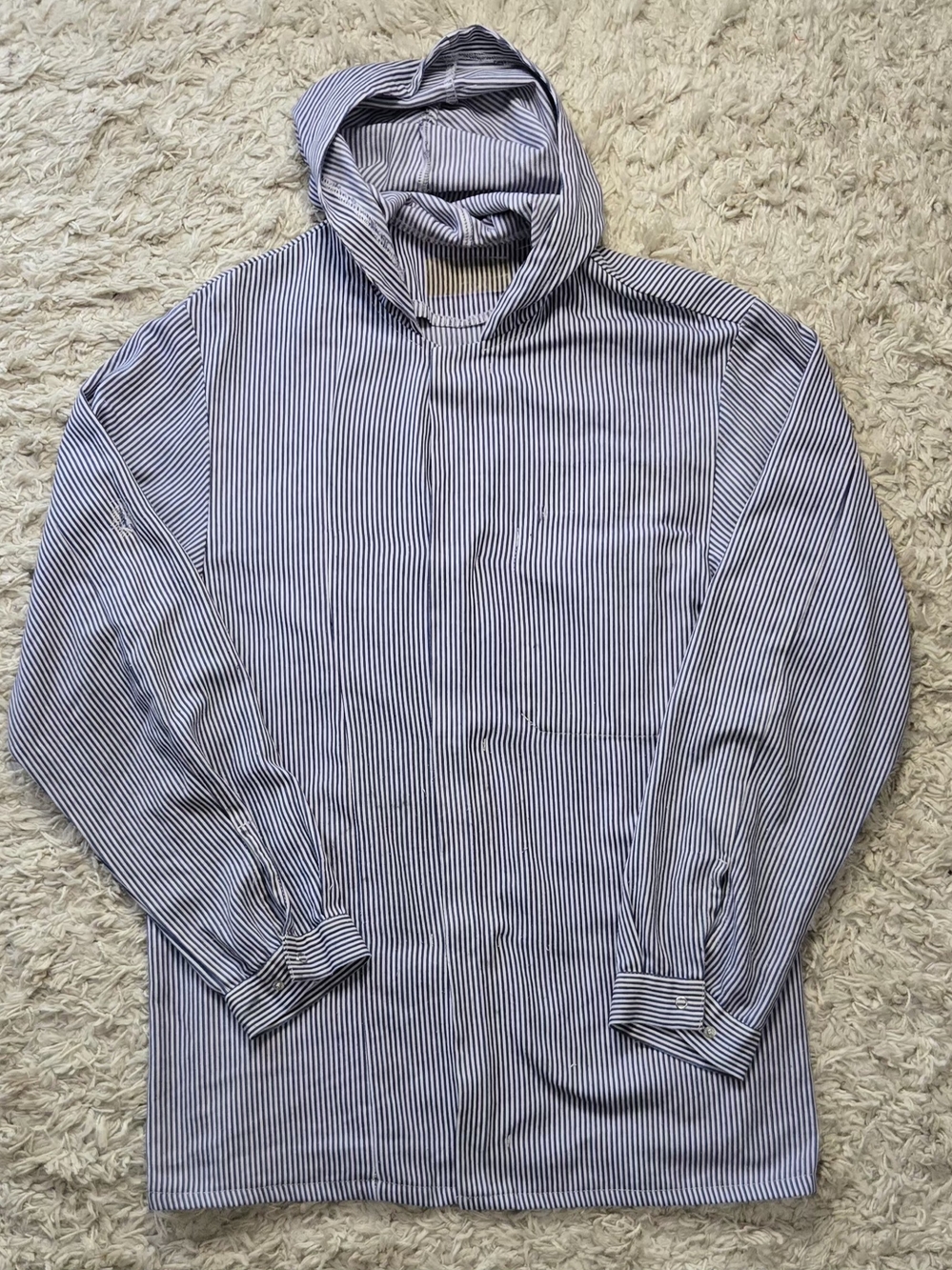 VTG 60s German Butchers Hooded Smock XL